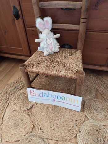 Lapin sucre rose doudou et compagnie hochet tbe