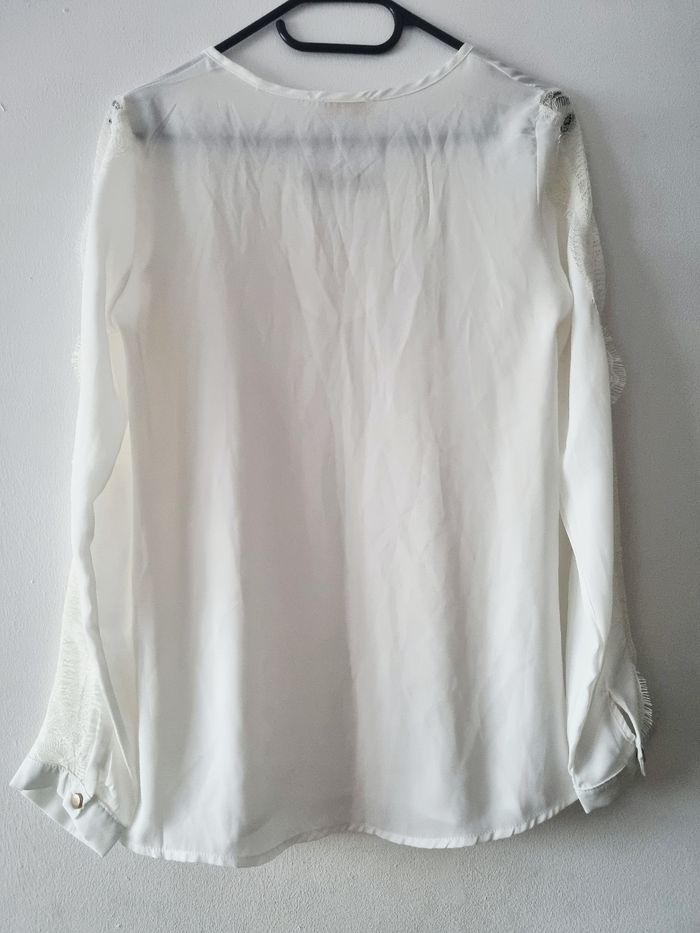 Blouse blanc manche longue - photo numéro 5
