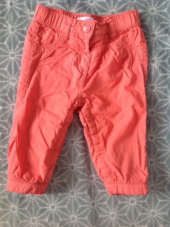 Pantalon épais orange - 6 mois