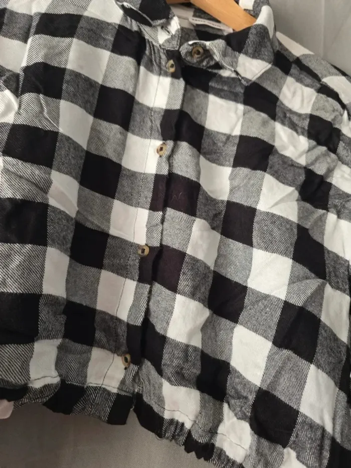 Chemise courte à carreaux - photo numéro 3