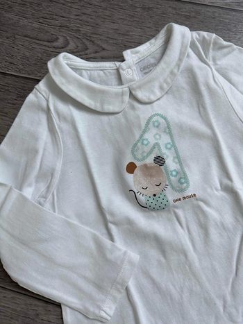 Tshirt manches longues Obaibi 23 mois col claudine