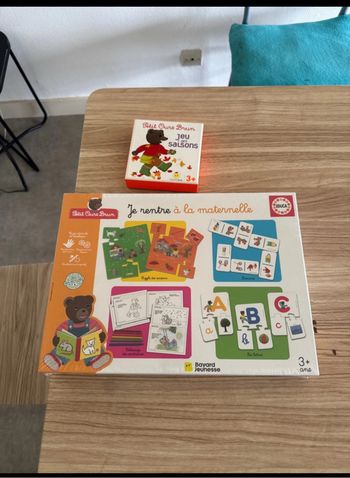 Petit ours brun lot 2 jeu éducatif