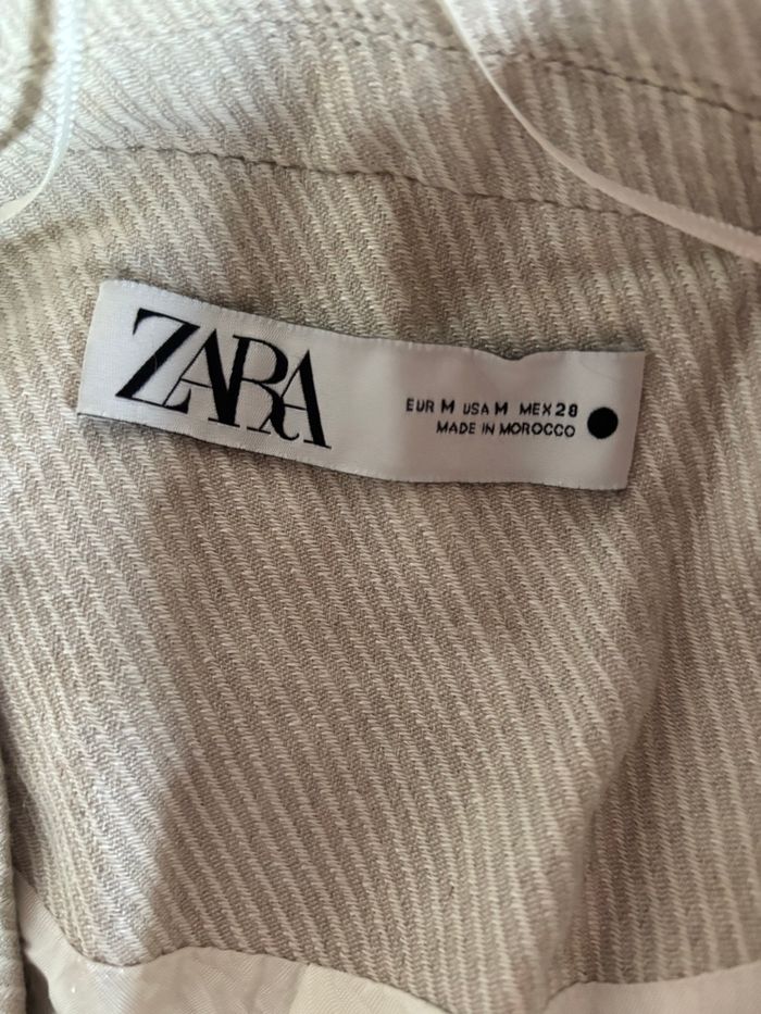 Blazer Cropped ZARA - Lin, Coton & Chanvre - Taille M / 38 - photo numéro 5