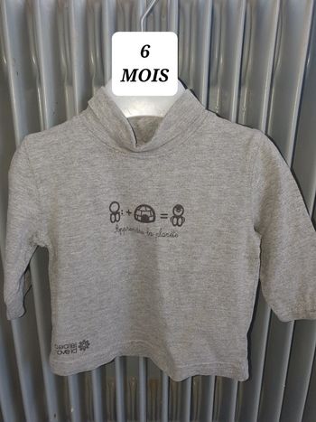 Maillot t-shirt sous pull 6mois