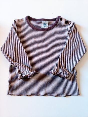 Tee shirt iconique marinière rayé Petit Bateau 12 mois 74 cm