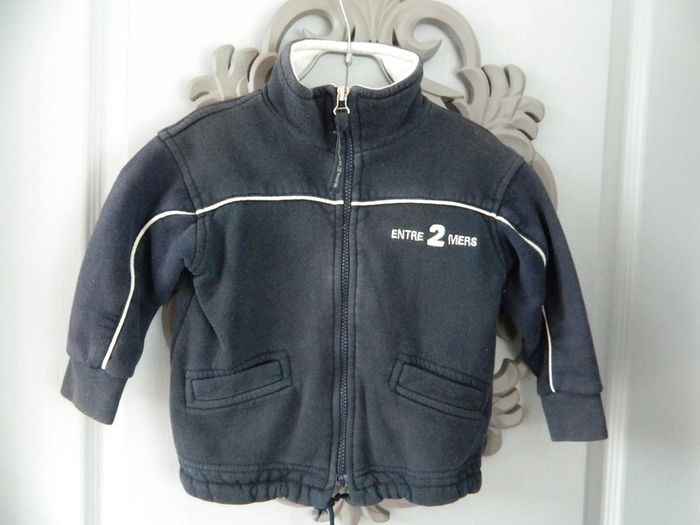 Gilet  zippé épais garçon T 2/3 ans "Entre 2 mers"