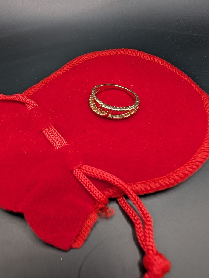 Bague 💍 Titane, Style Double Anneau Torsadé avec Détail Central neuve