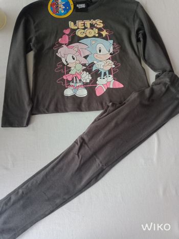 Pyjama Sonic 8 ans