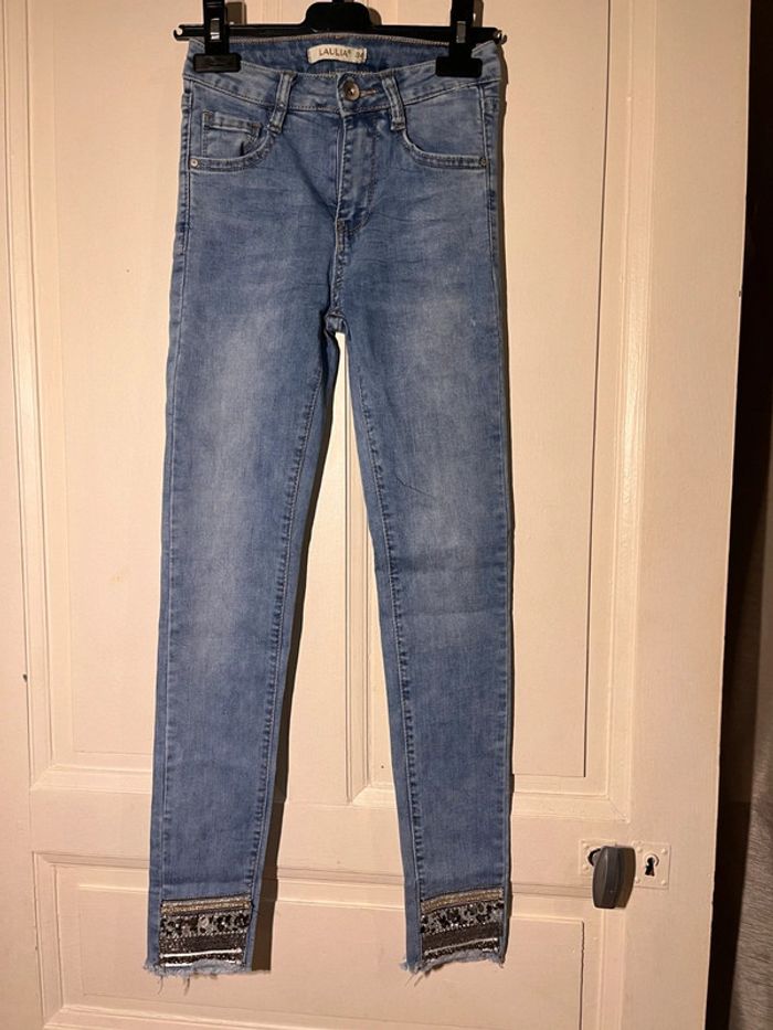 Jeans laulia femme taille 34 perles