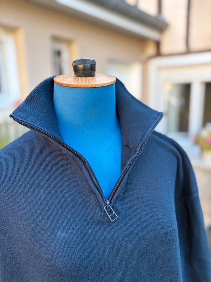 Pull col roulé BZB - bleu marine - taille XL/42 - - photo numéro 2