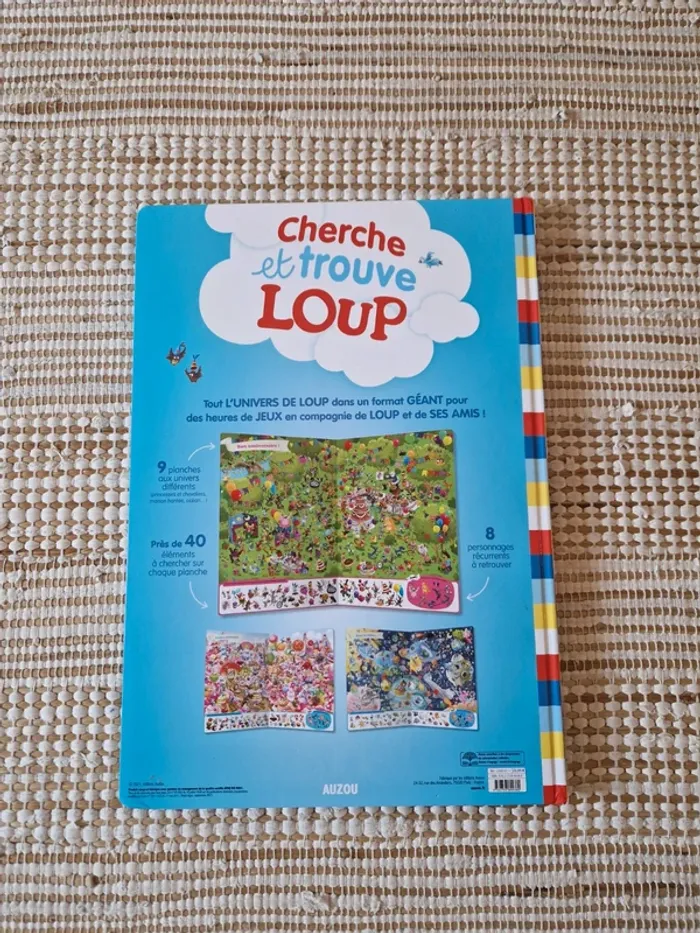 Livre géant cherche et trouve LOUP édition Auzou - photo numéro 2