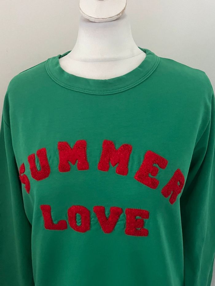 Sweat fin vert LPB Summer love S - photo numéro 3