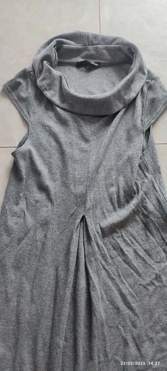 👗 Robe grise mi-saison Taille 40 (L) Etam – Très bon état - photo numéro 2