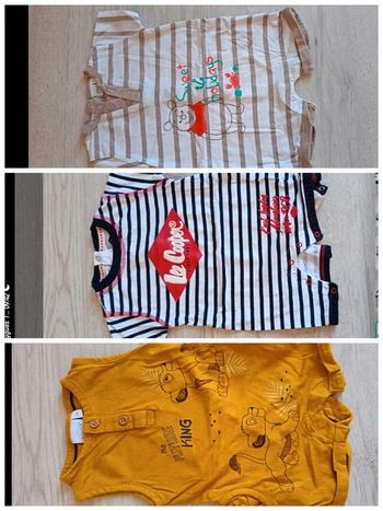 Lot 3 combishort 3 mois 62 cm