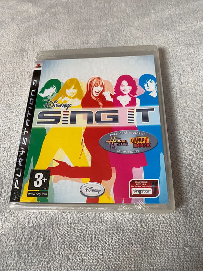 Jeu vidéo PlayStation 3 disney sing it (hannah Montana , camp rock)