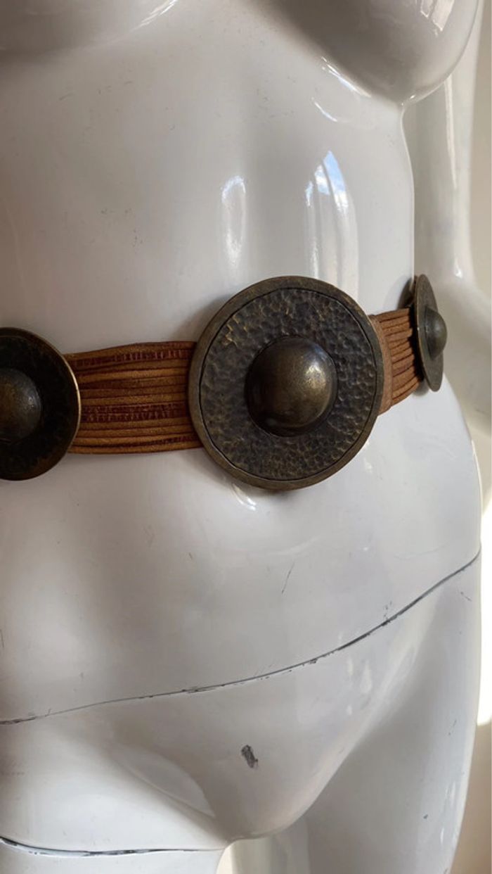 Ceinture naturelle a ronds taille 65 cm - photo numéro 2