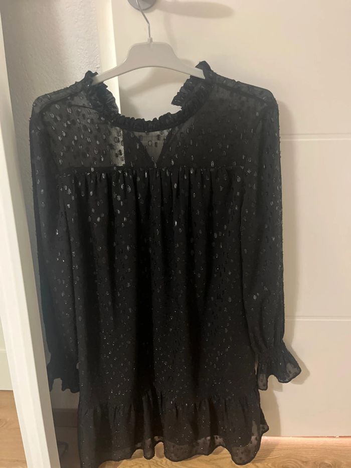 Robe noire Etam plumetis brillant - photo numéro 4