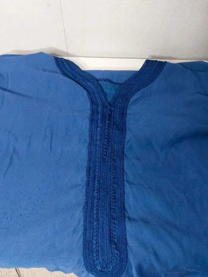 Boubou marocain bleu - photo numéro 3