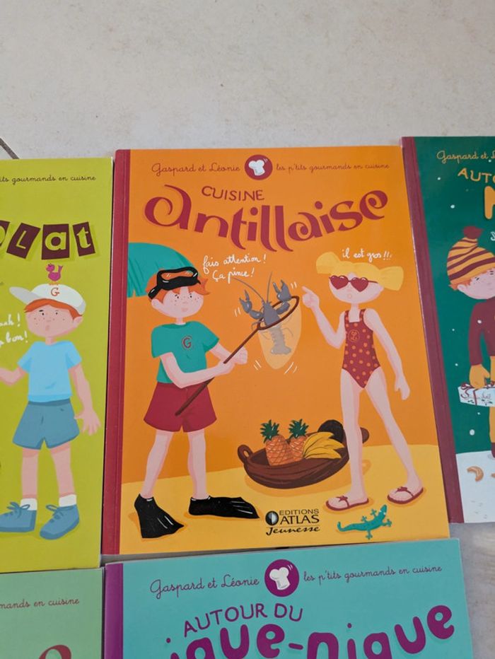 Lot de 5 livres de recettes enfants Gaspard et Léonie - photo numéro 3