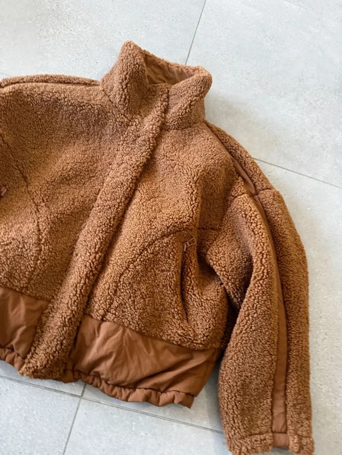 Manteau marron réversible Pimkie, très bon état, taille XL pour femme - photo numéro 2