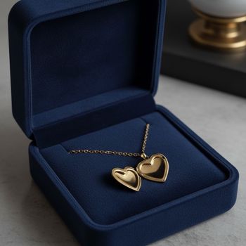 Collier médaillon cœur