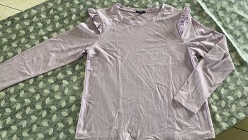 Tee-shirt violet manches longues Kiabi taille L