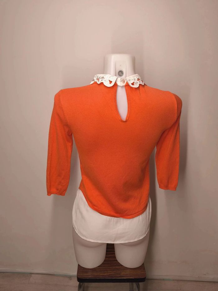 Sweat manche 3/4 NafNaf Femme Taille XS - photo numéro 2