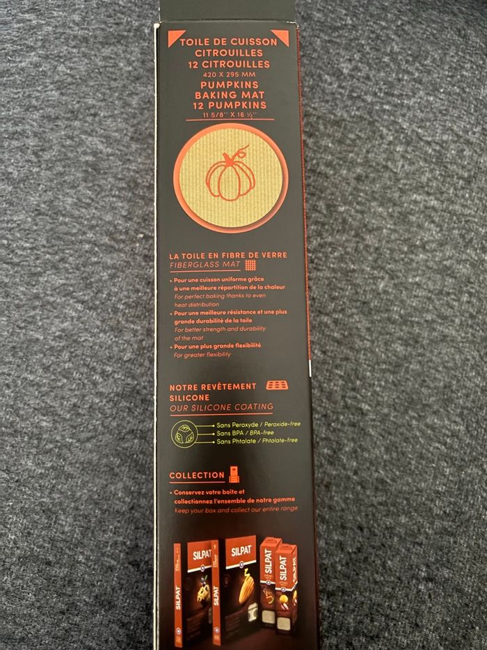 Toile de cuisson motif citrouilles silpat - photo numéro 4