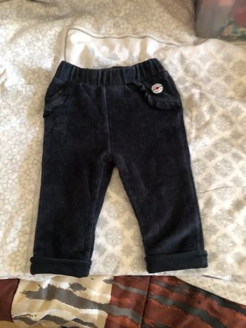 Pantalon velours marine 6 mois