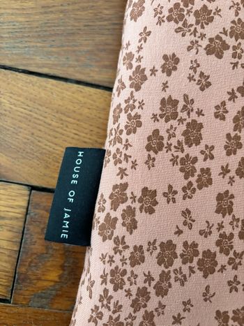 Tour de lit en coton fleurie