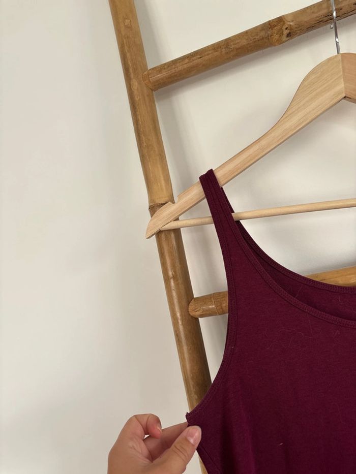 Débardeur bordeaux prune taille M - photo numéro 2
