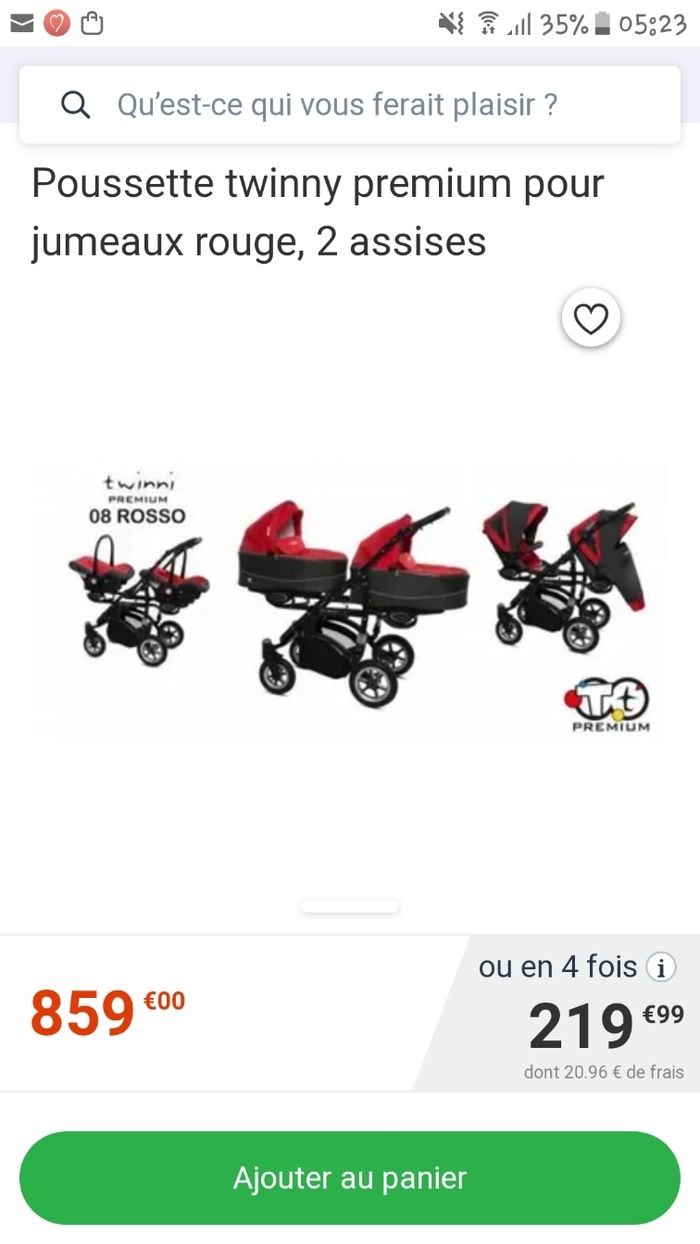Vend poussette