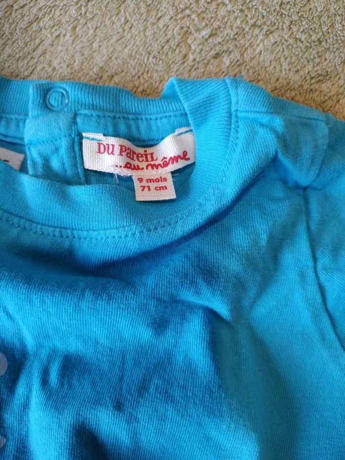 T-shirt manches courtes 9 mois - photo numéro 3