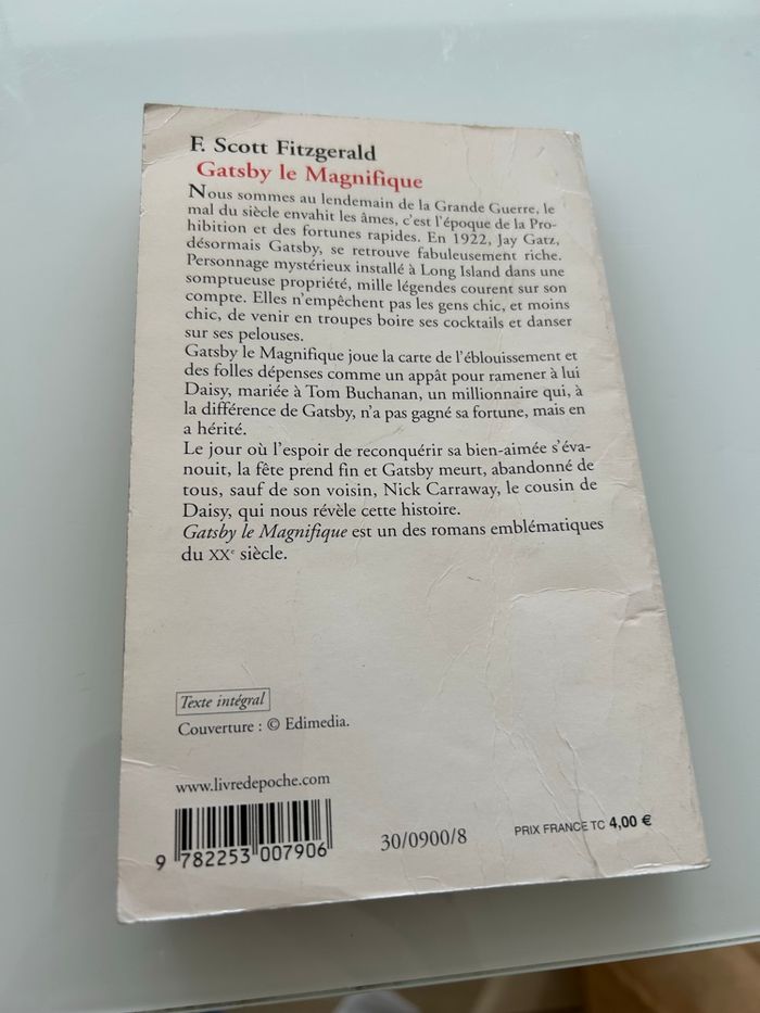 Livre gatsby le magnifique de Scott fitzgerald - photo numéro 2