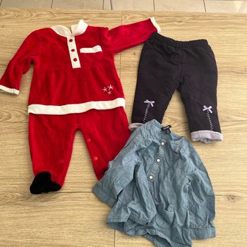 Lot 3 vêtement fille 6 mois en très bon état