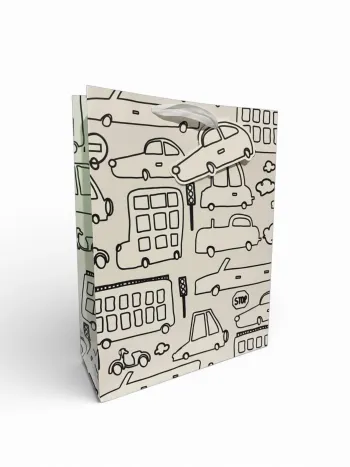 Sac cadeau Mikirei Motif Circulation 32 x 42 x 11,5 cm Neuf