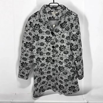 🩶 magnifique manteau gris à motif / New Collection - T/M-L🩶