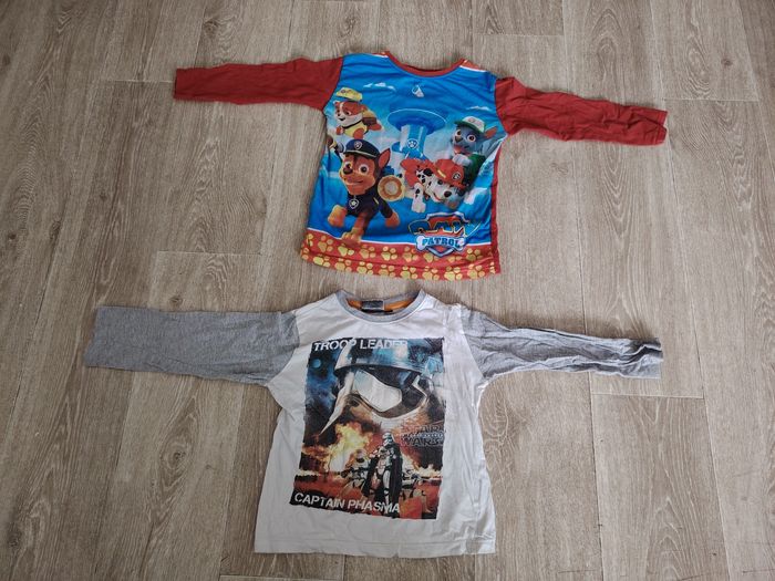 Lot haut de pyjama garçon pat patrouille star wars - photo numéro 2