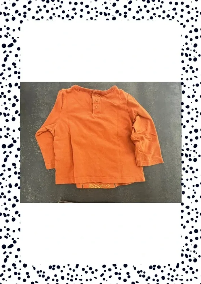 Ensemble teeshirt manches longues Tape à l’œil et jogging Sergent Major taille 9 mois - photo numéro 5