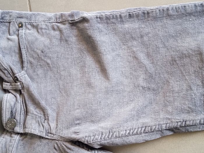 Pantalon velours côtelé gris grossesse  taille 40 - photo numéro 2