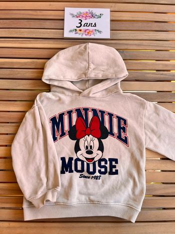 Sweat à capuche Minnie Zara 3 ans