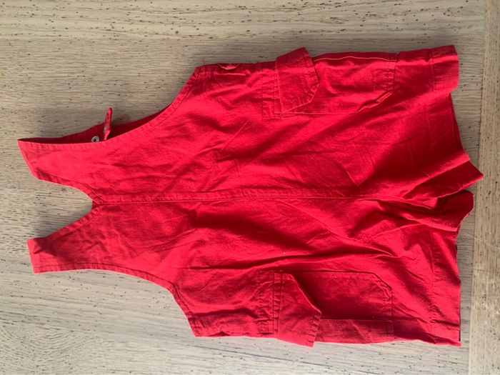 Salopette babibou rouge 12 mois - photo numéro 3