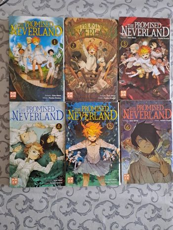 6 tomes manga "The promised neverland"