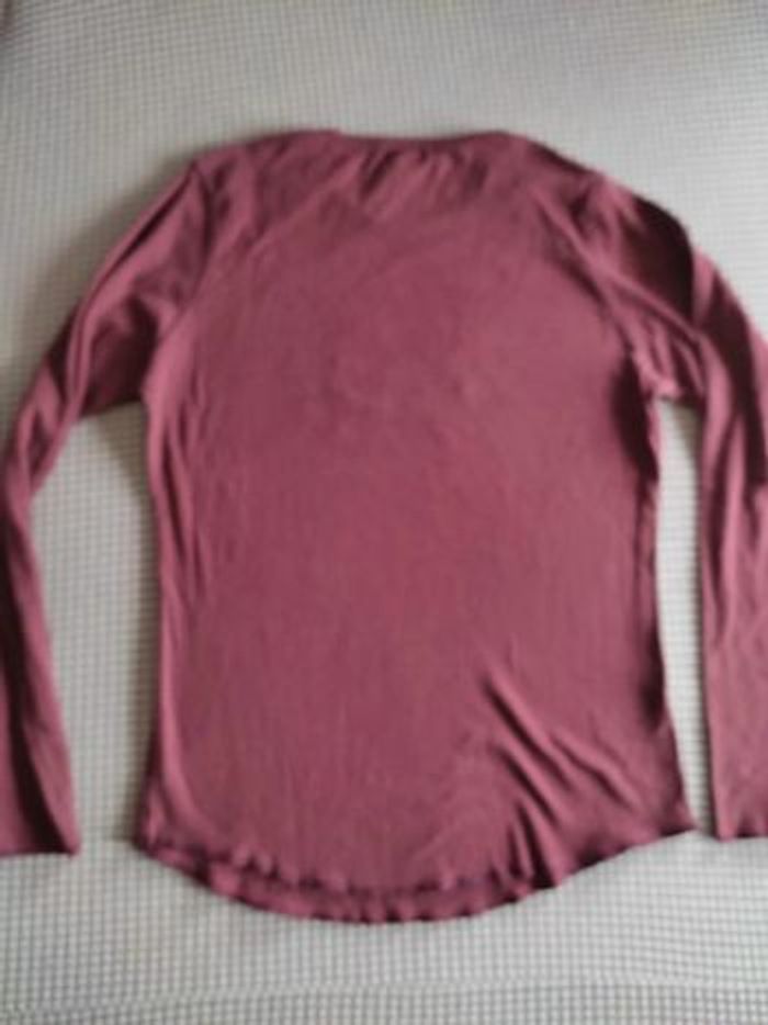 Polo t-shirt manche longue fille 12 ans ou femme taille 34/36 - photo numéro 3
