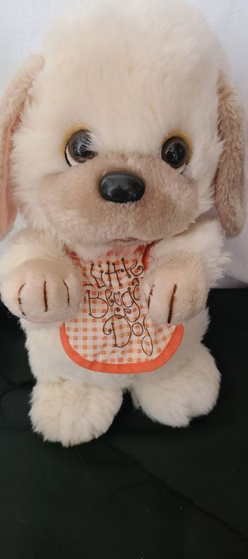 Peluche chien petit mendiant Applause vintage 1982