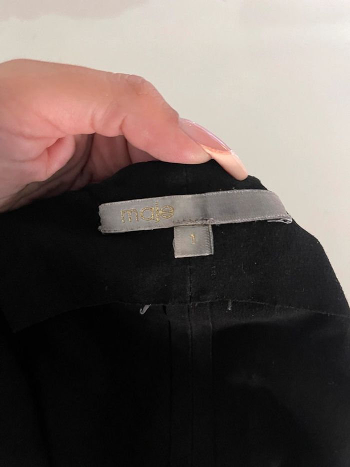 🖤 Robe noire en daim à franges Maje – Taille S  SOLDÉ -90% 🖤 - photo numéro 2