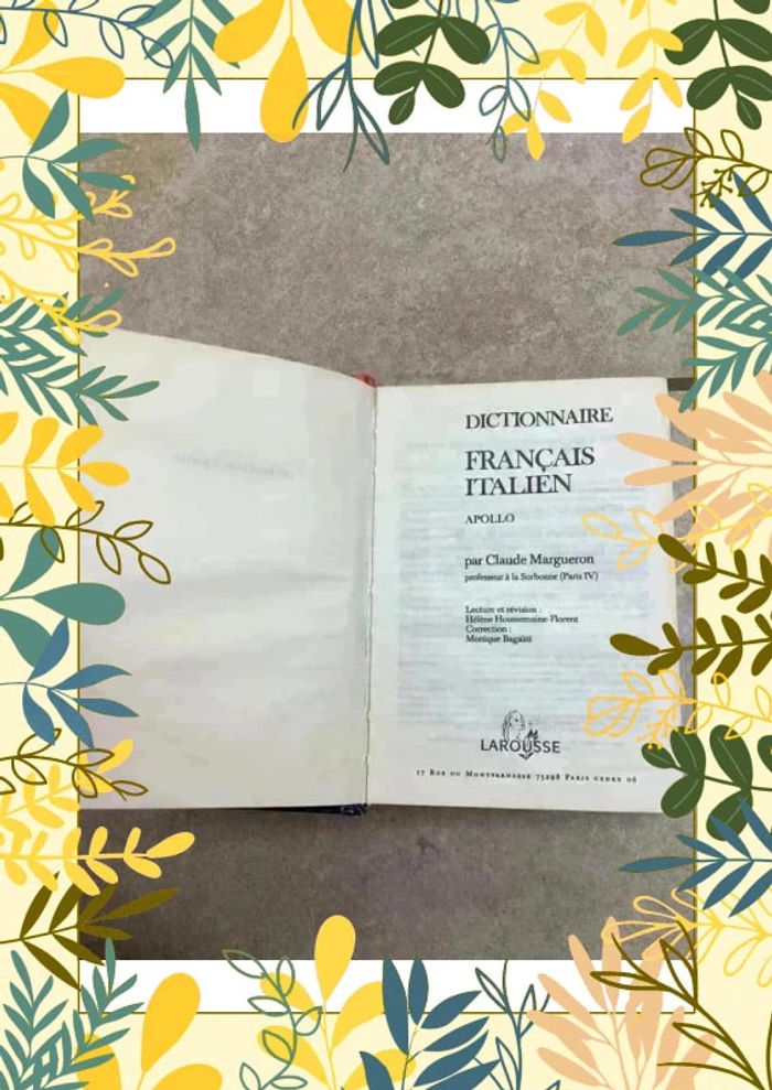 Dictionnaire français italien Larousse - photo numéro 2