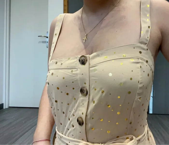 Combinaison beige et dorée neuve - photo numéro 2