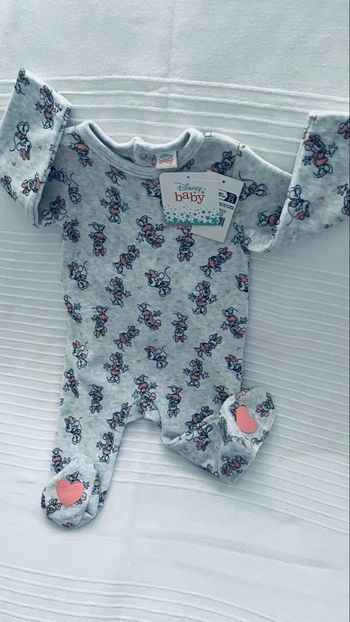 Pyjama gris Minnie 6 mois