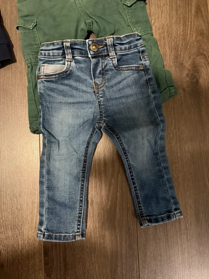 Lot 8 pantalons/jeans/joggings 12 mois - photo numéro 5